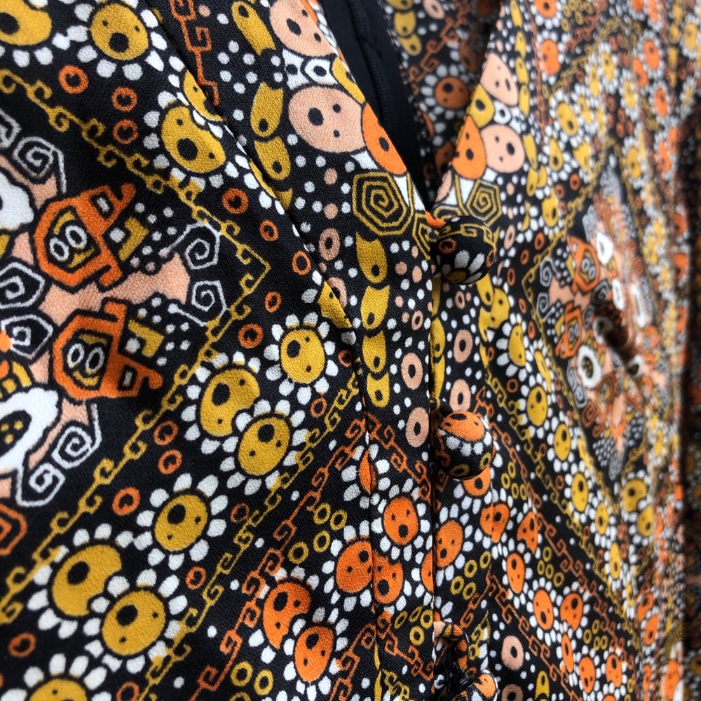 70s vintage Laurenz Arnel BoHo maxi dress - Picture 3 of 12